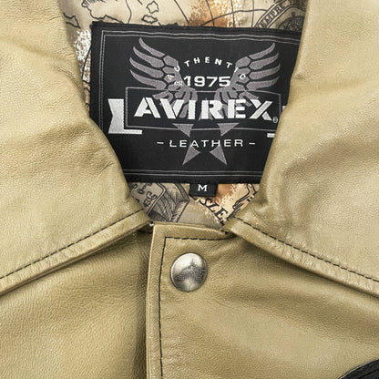 Avirex Raptors Leather Varsity Jacket - M