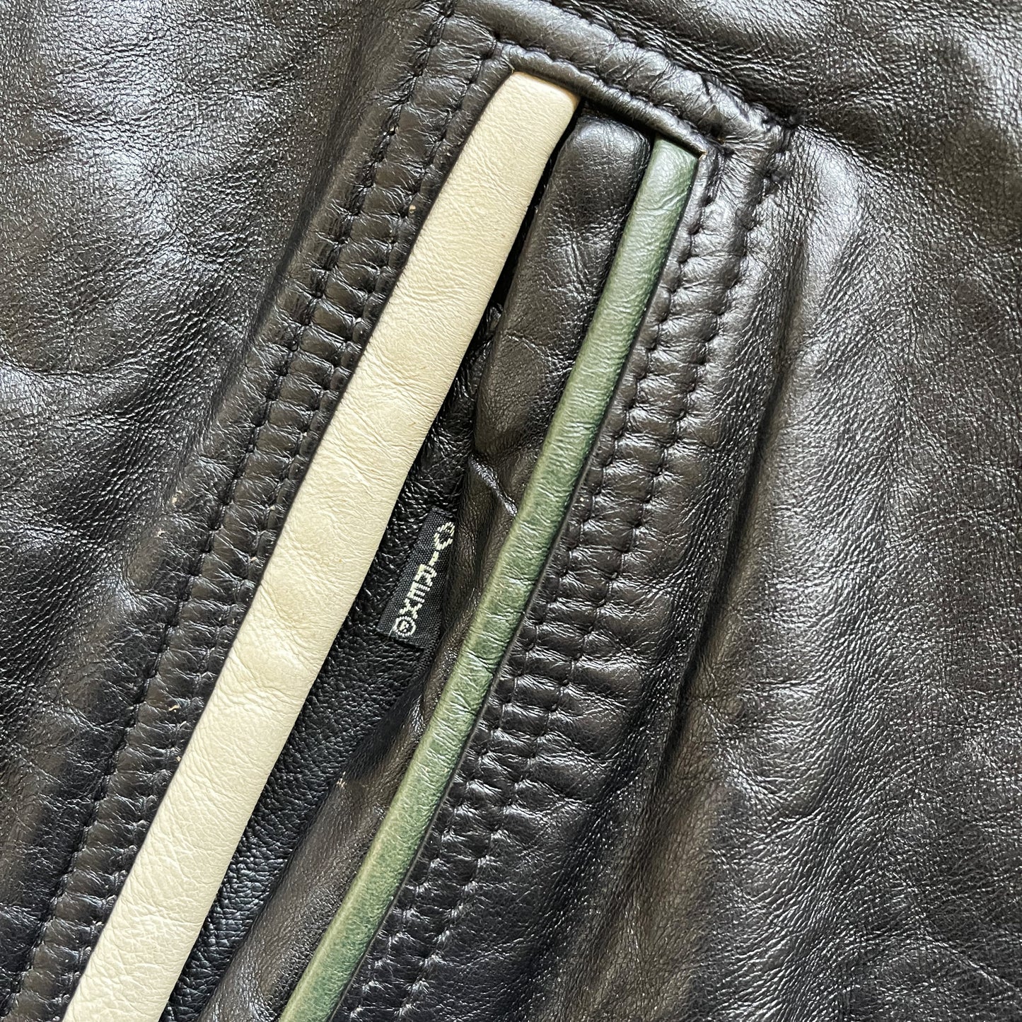 Avirex 'North West Wild Bears' Leather Varsity Jacket - M