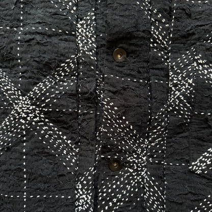 Boro Sashiko Distressed Denim Trucker Jacket - XL