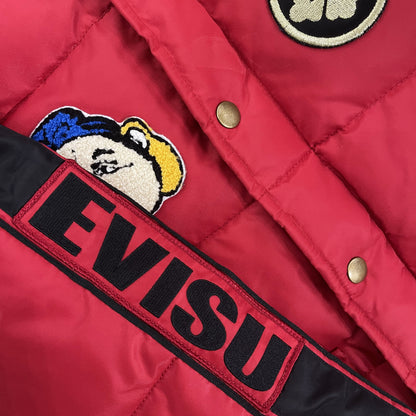 Evisu Puffer Jacket - S | Small, Red