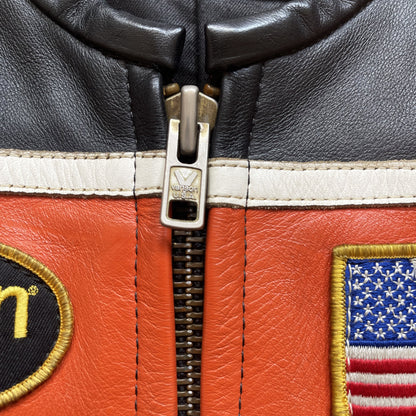 Vanson Leathers Motorcycle Racer Jacket - L