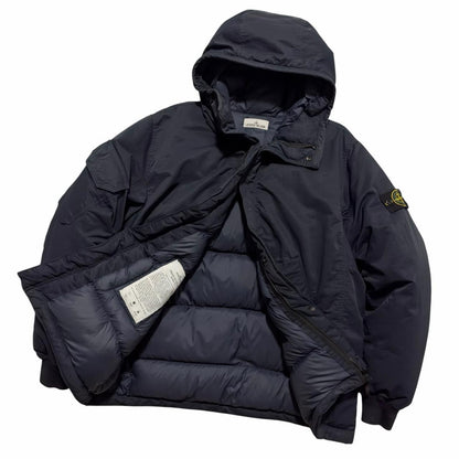 Stone Island Opaque Twill Down Jacket | Large, Dark Blue
