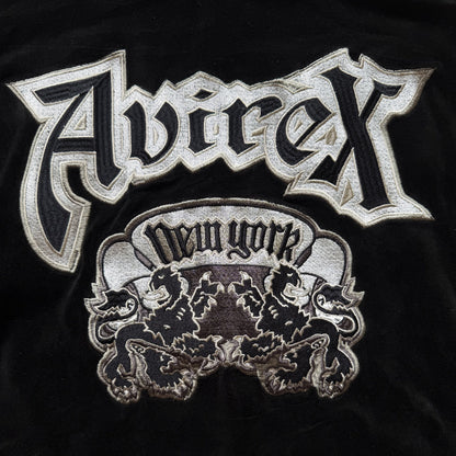 Avirex Lions x XLarge Velour Track Top - L | O/S, Black