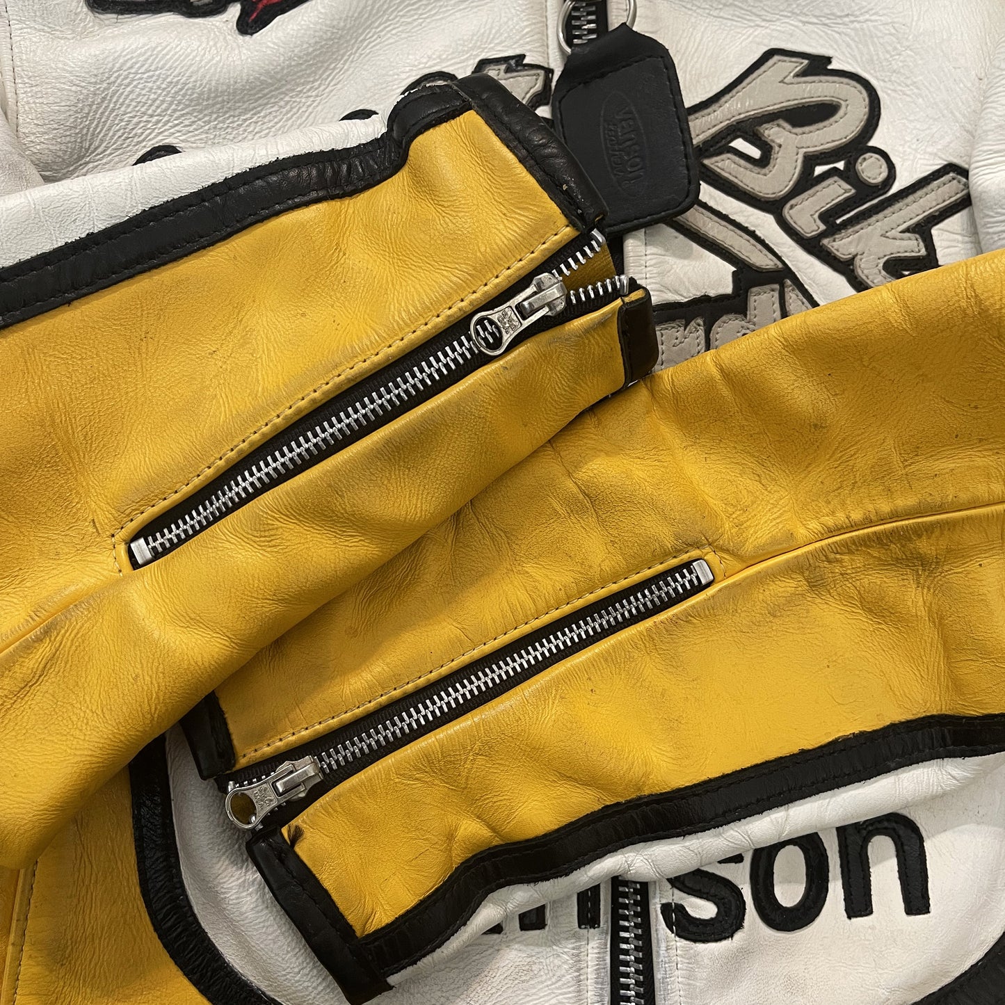 Vanson Leathers x Yellow Corn Motorcycle Racer Jacket - M