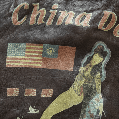 Avirex 'China Doll' 1987 A2 Leather Flight Jacket - XL | XL, Red