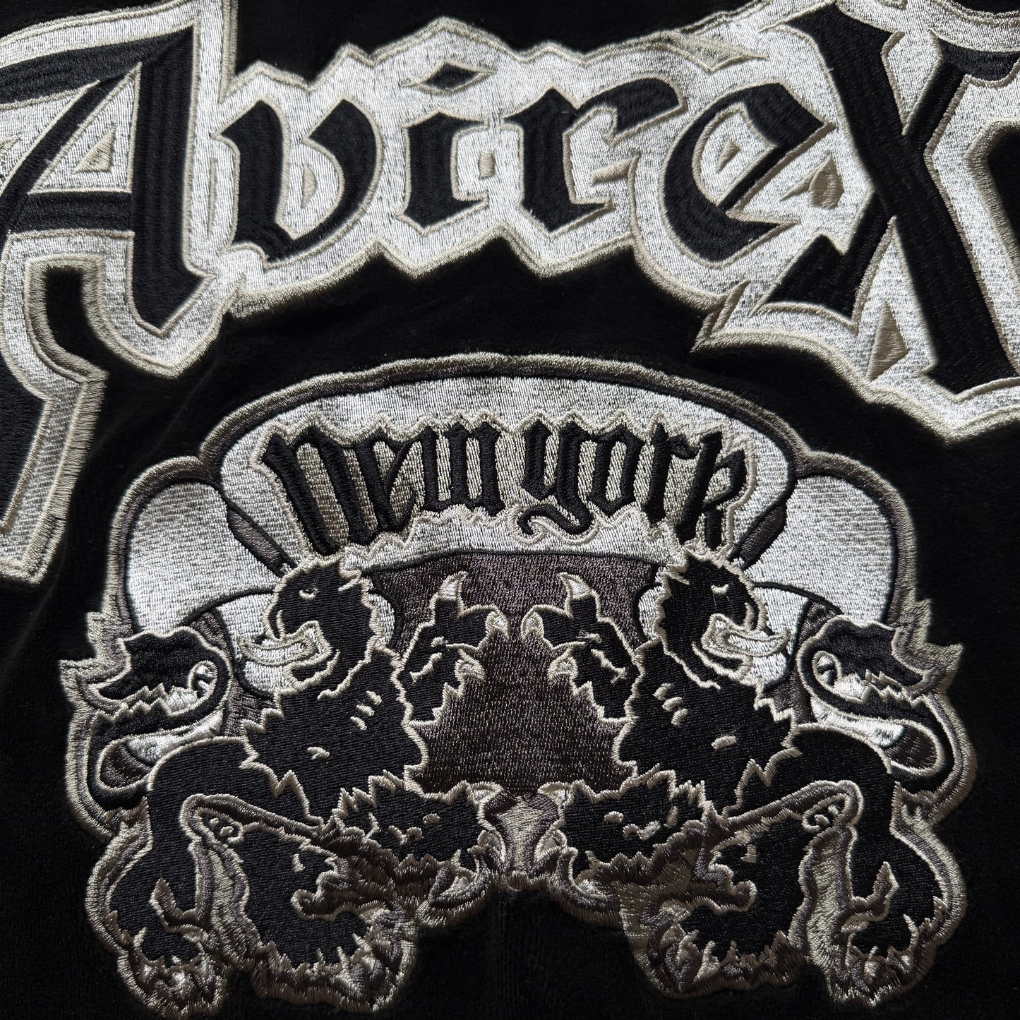 Avirex Lions x XLarge Velour Track Top - L | O/S, Black