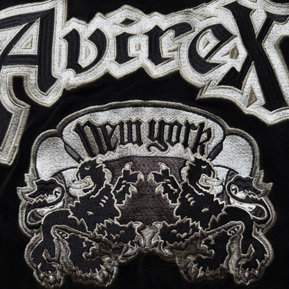 Avirex Lions x XLarge Velour Track Top - L | O/S, Black