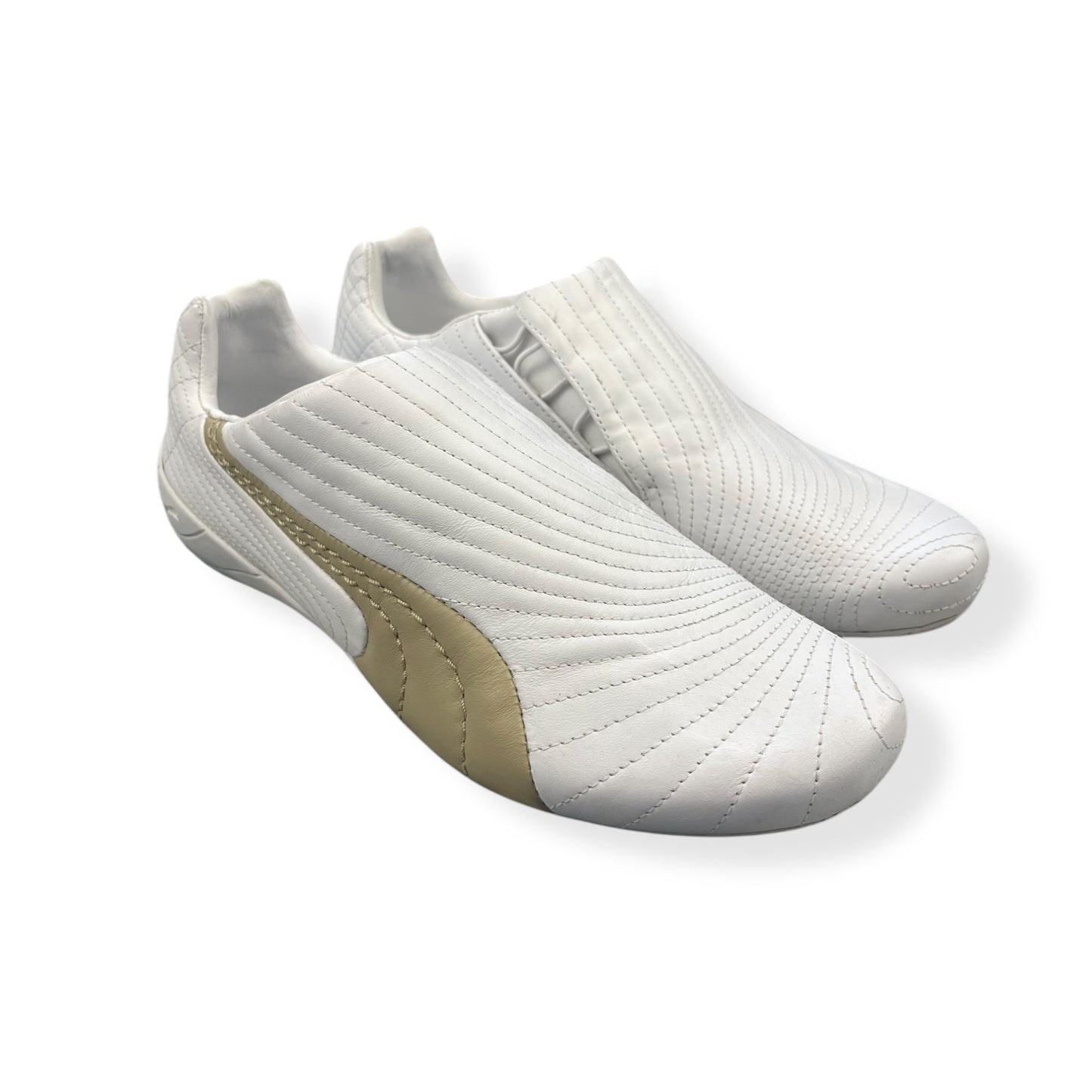 2000's Puma Sokuto White/Gold (UK8) | Default Title, Gold