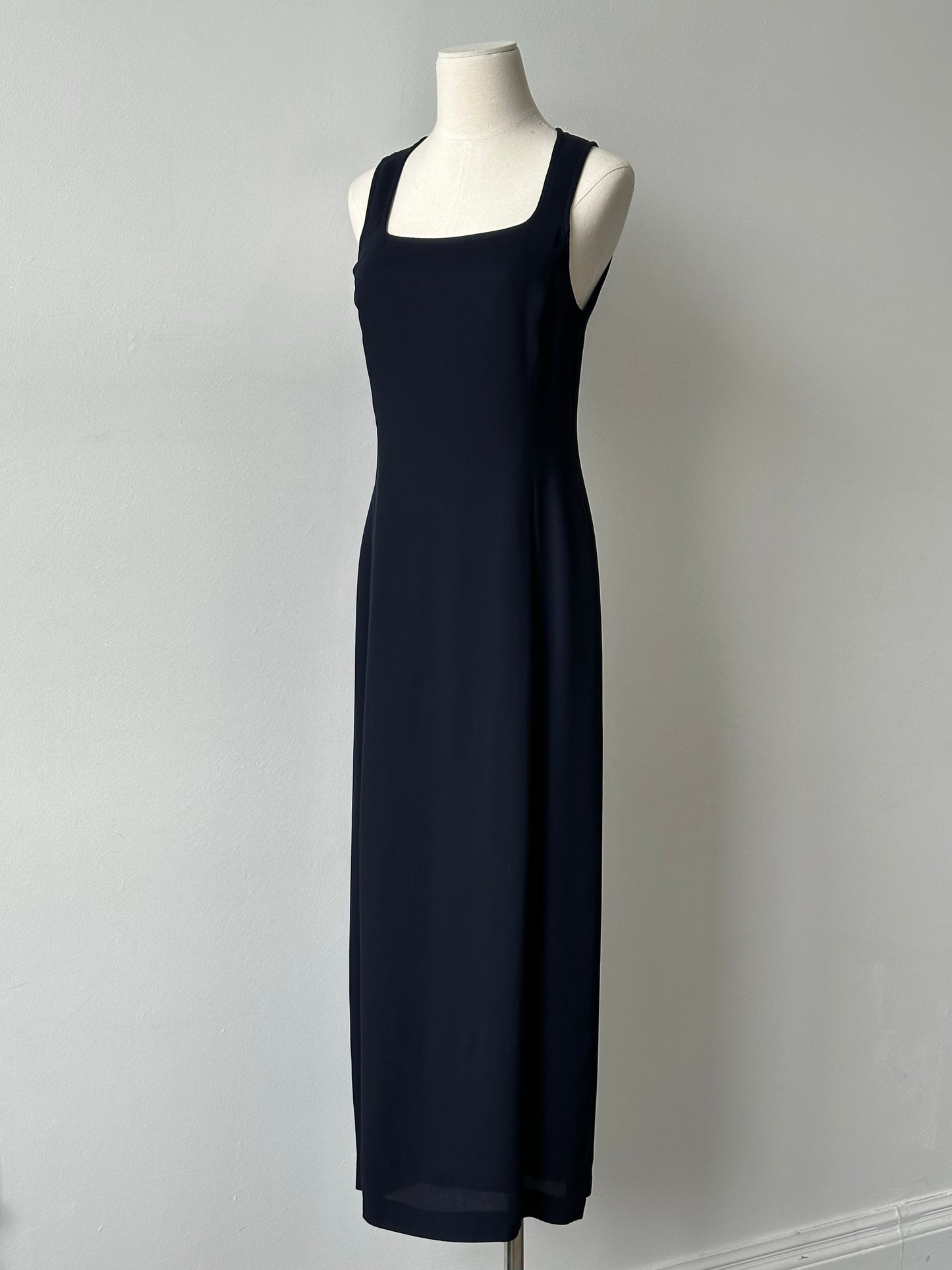 Mani 1990s Square Neck Floor Length Dress - M