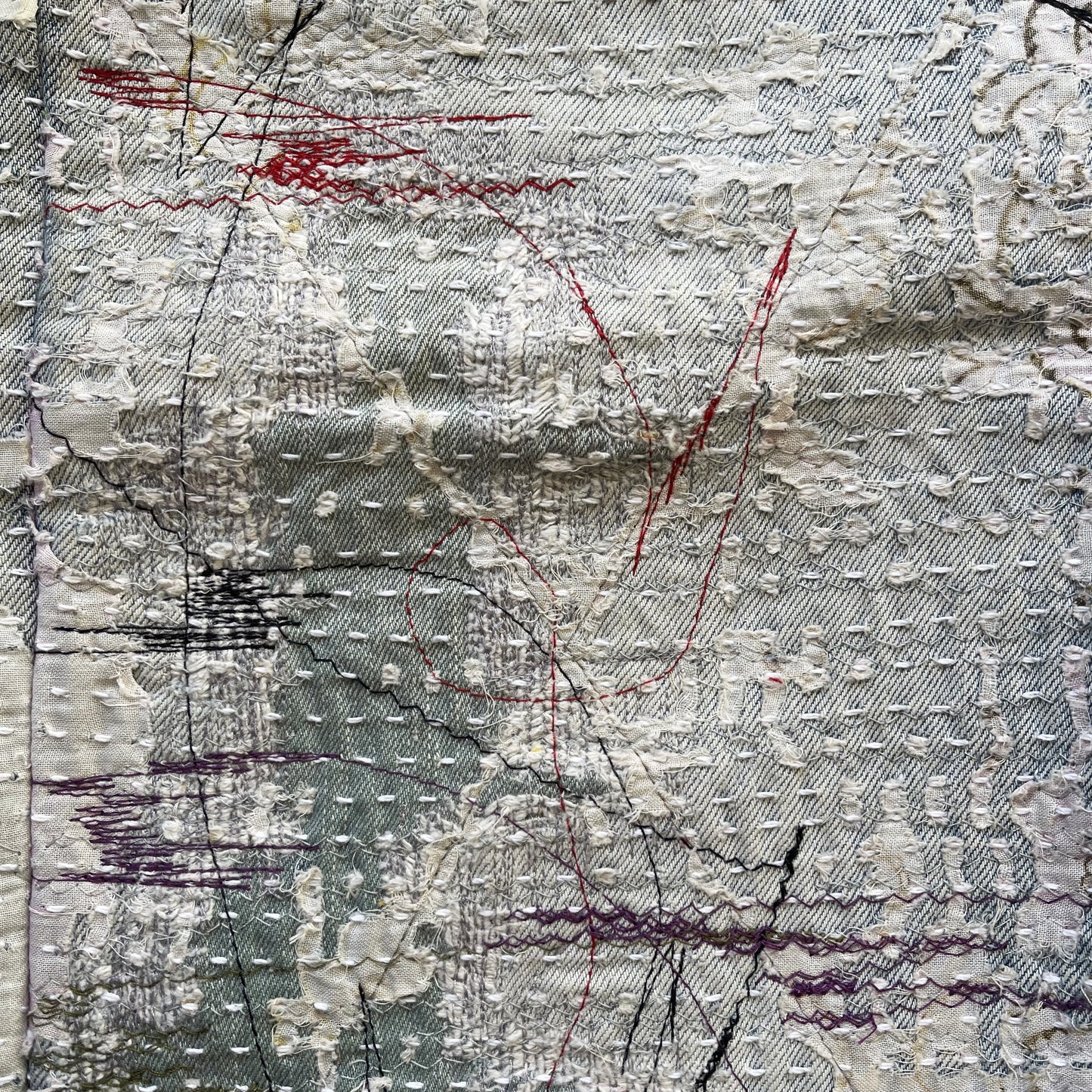 Boro Bandana Sashiko Distressed Jeans - W30"