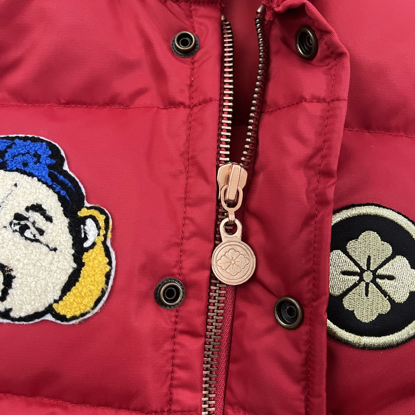 Evisu Puffer Jacket - S | Small, Red
