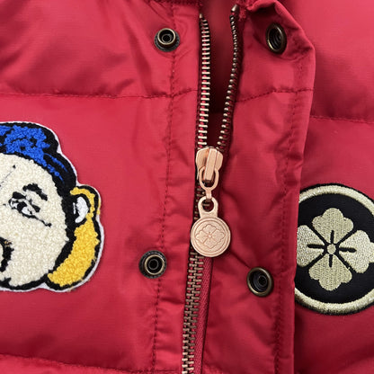 Evisu Puffer Jacket - S | Small, Red