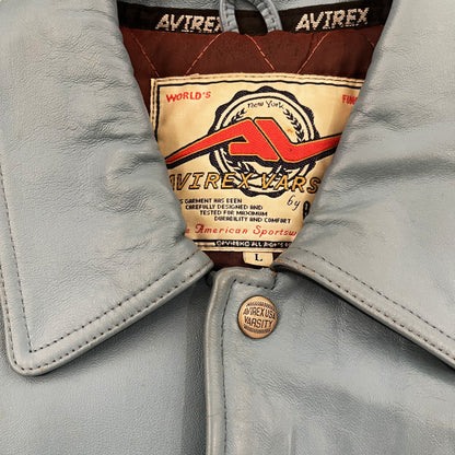 Avirex New York Leather Varsity Jacket - L