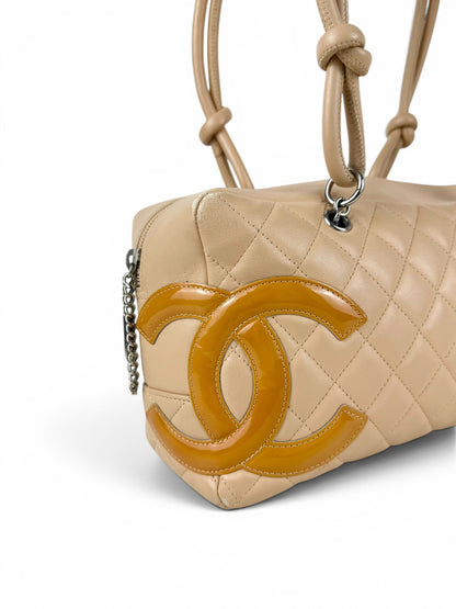 2005 Chanel Cambon Leather Bowling Handbag | O/S, Multicoloured