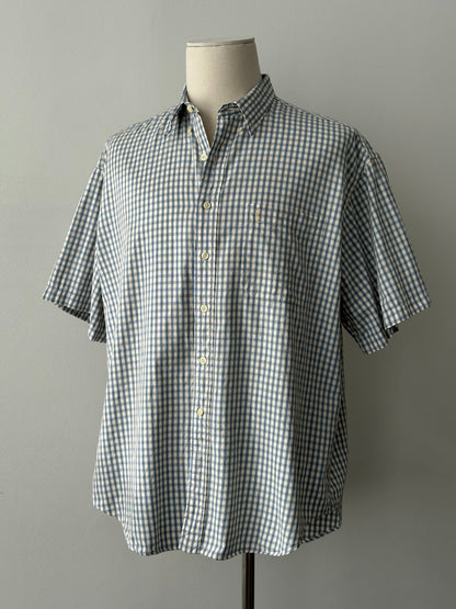 Yves Saint Laurent Pour Homme 1990s Check Short Sleeve Shirt - XXL