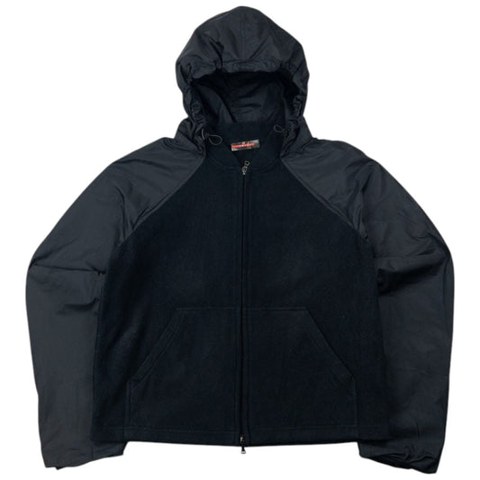 Vintage 2000s Prada Sport Zip Up Fleece Jacket Womens Size M | Medium, Black