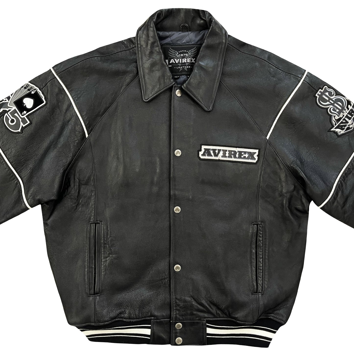 Avirex Leather Varsity Jacket