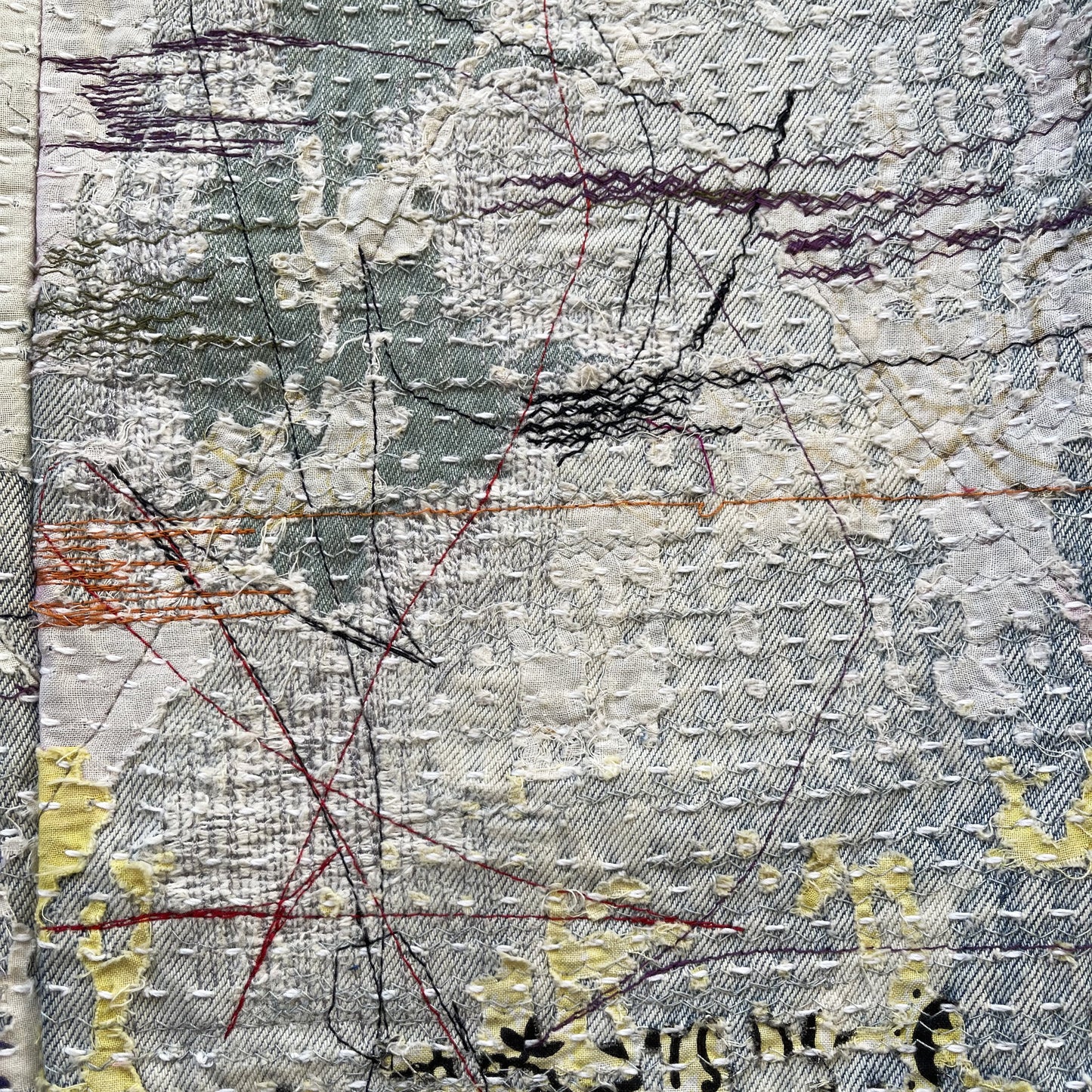 Boro Bandana Sashiko Distressed Jeans - W30"