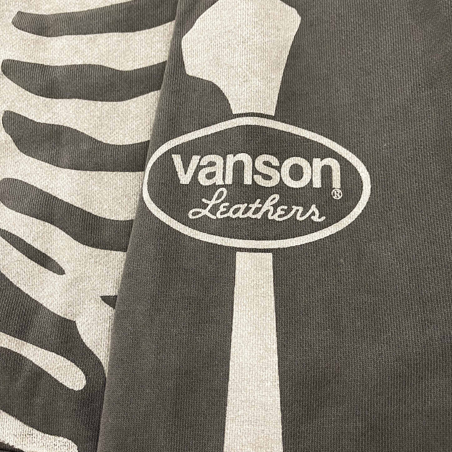 Vanson Leathers Distressed Skeleton Hoodie - XL | XL, Grey