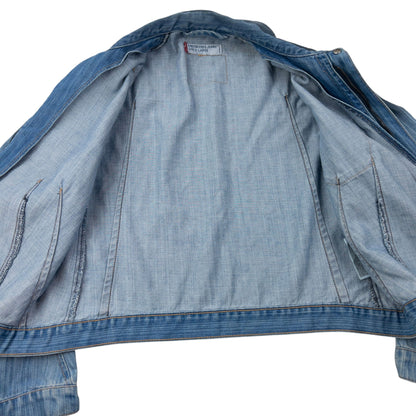 Vintage 2000s Levi's Engineered Garments Cropped Denim Jacket Size L | Large, Blue