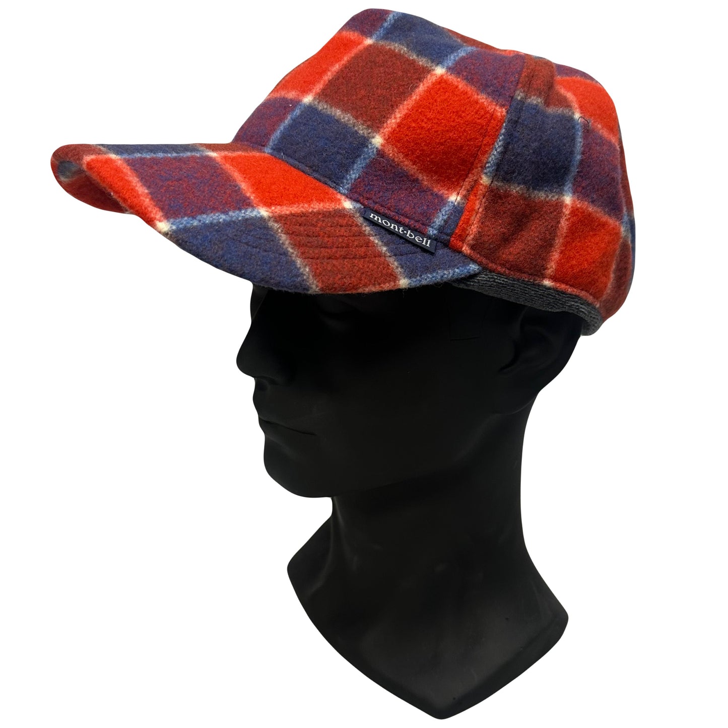 Montbell Wool Check Cap In Red ( M/L )