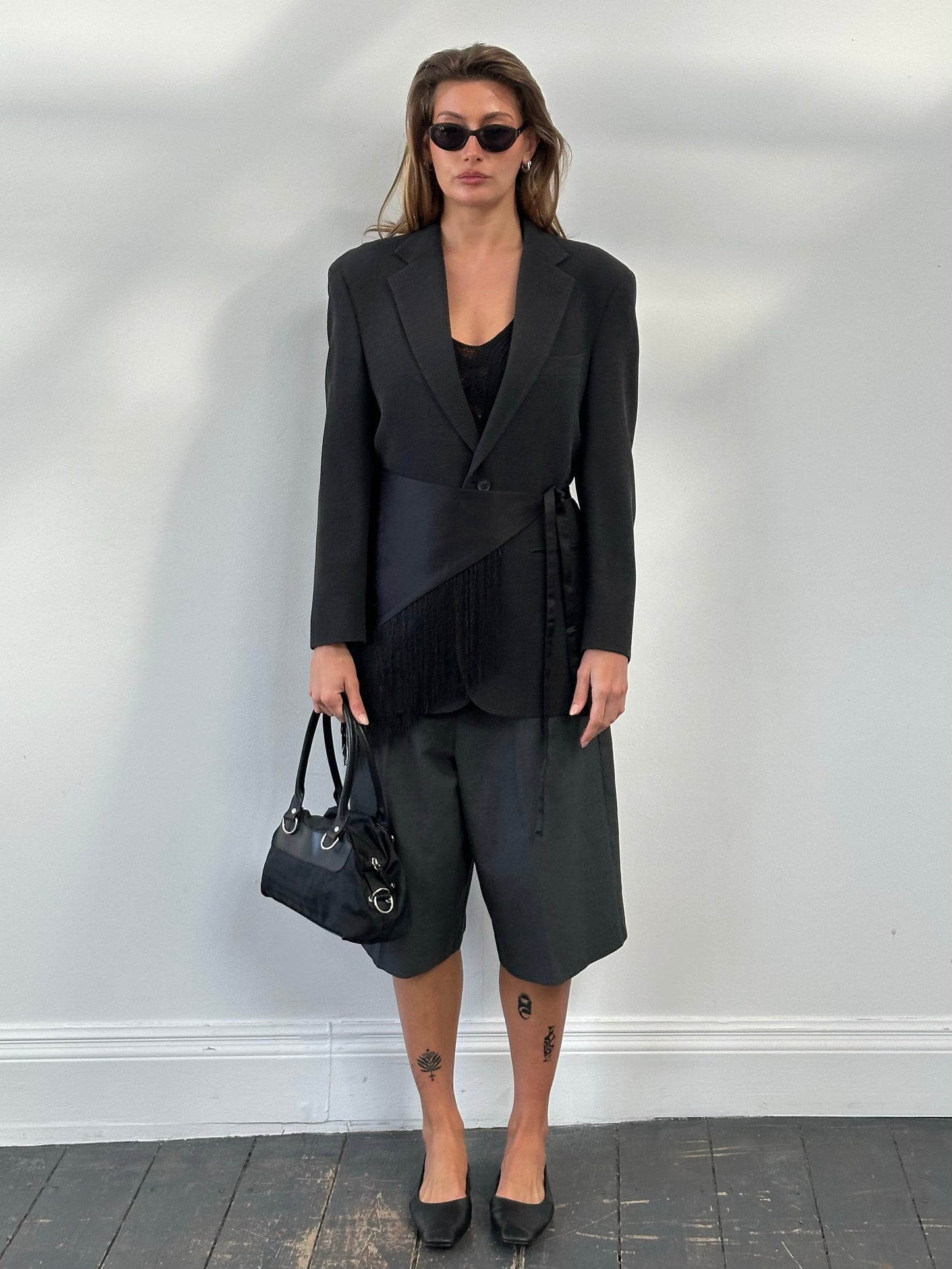 Burberry London 2000s Wool Single Breasted Woven Blazer - M