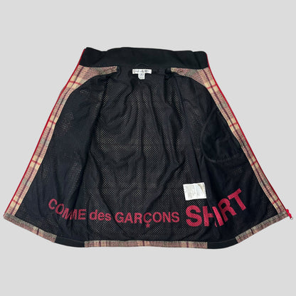 Comme Des Garçons SHIRT AW05 Technical Wool Plaid Jacket - M/L | Default Title, Red
