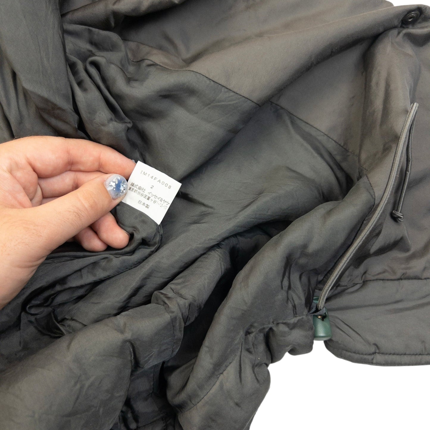 Vintage 90s Issey Miyake Longline Padded Jacket Size L | Large, Grey