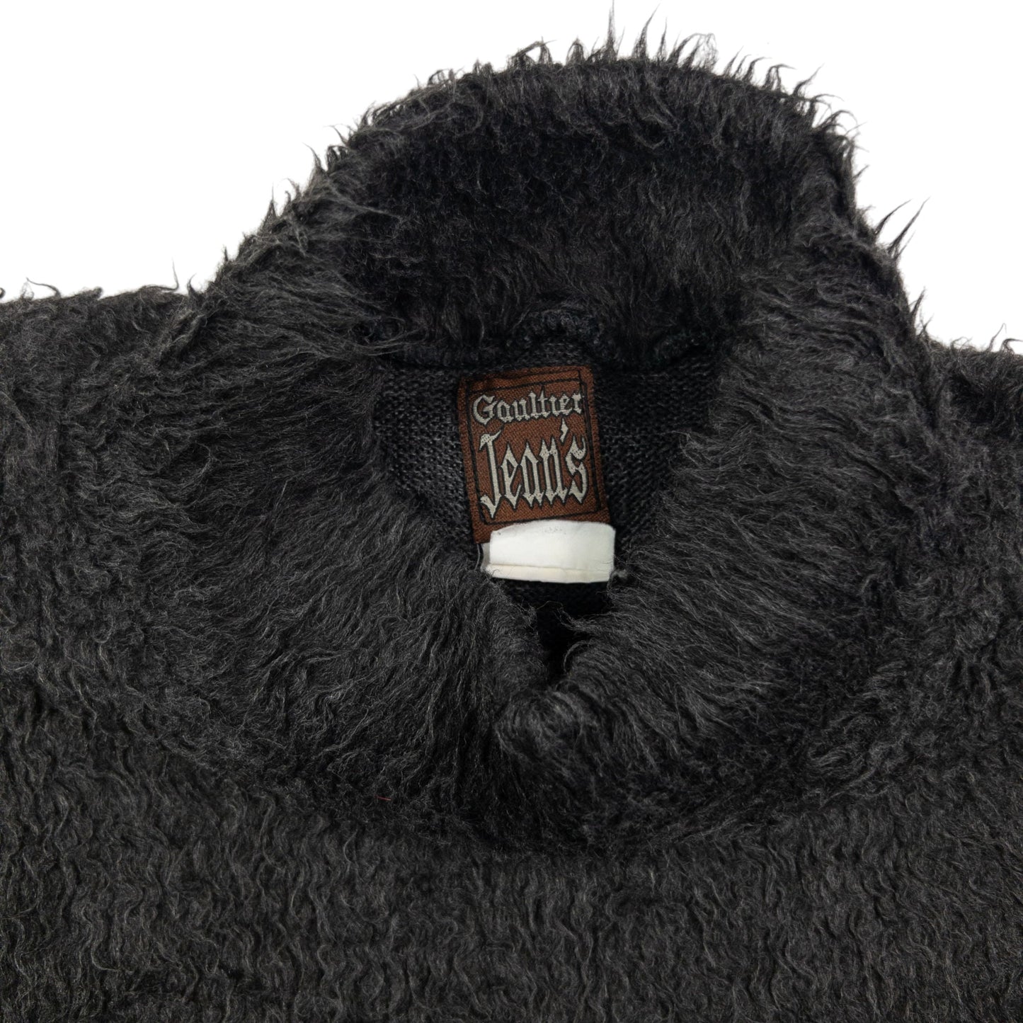Vintage Jean Paul Gaultier Faux Fur Turtleneck Jumper Womens Size S