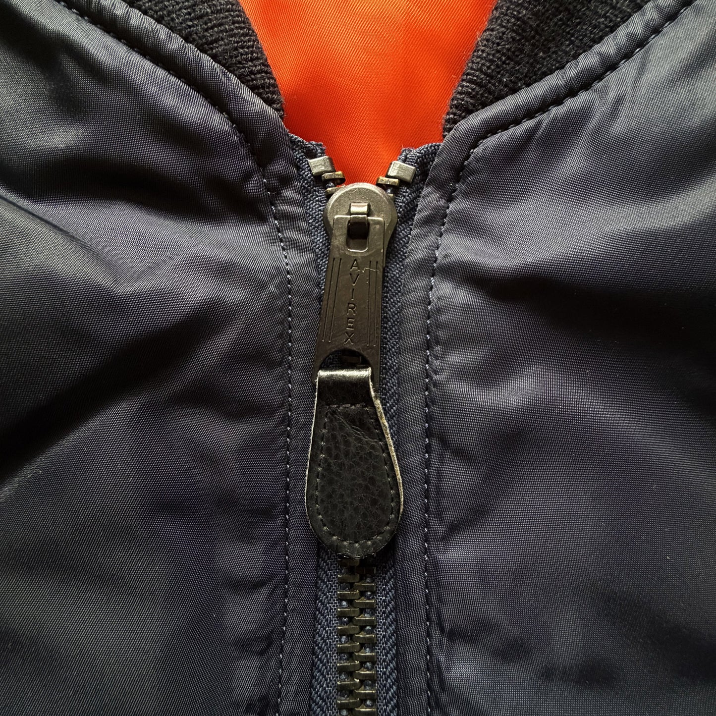 Avirex USA MA1 Bomber Jacket - L | Large, Orange