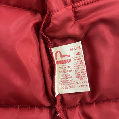 Evisu Puffer Jacket - S | Small, Red