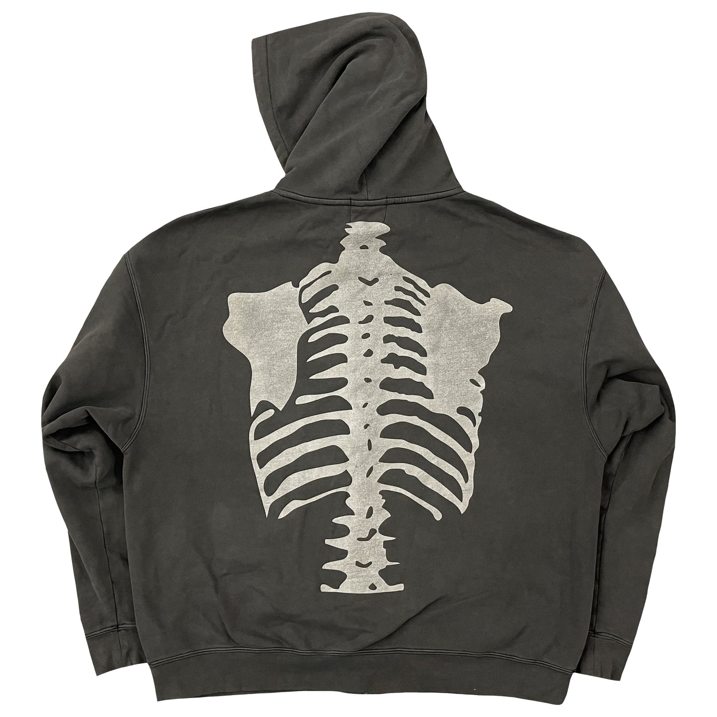 Vanson Leathers Distressed Skeleton Hoodie - XL | XL, Grey
