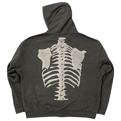 Vanson Leathers Distressed Skeleton Hoodie - XL | XL, Grey