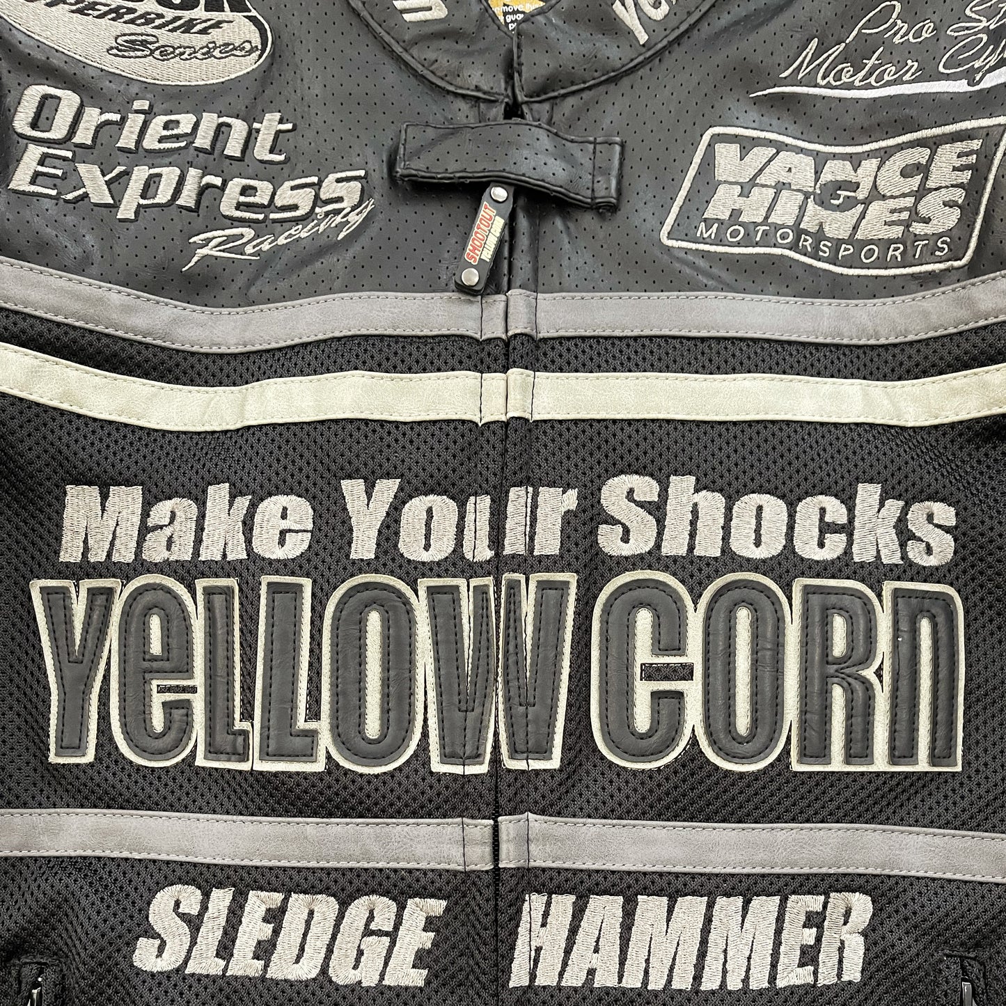 Yellow Corn Motorcycle Racer Jacket - L