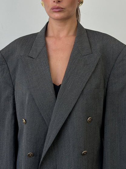 Versace Classic V2 90s Bespoke Button Double Breasted Blazer - 46R/XXL