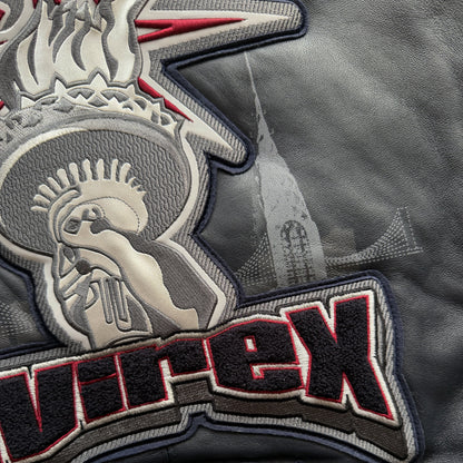 Avirex New York Leather Varsity Jacket - M