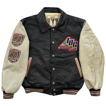 Avirex Interborough Games Leather Varsity Jacket - L