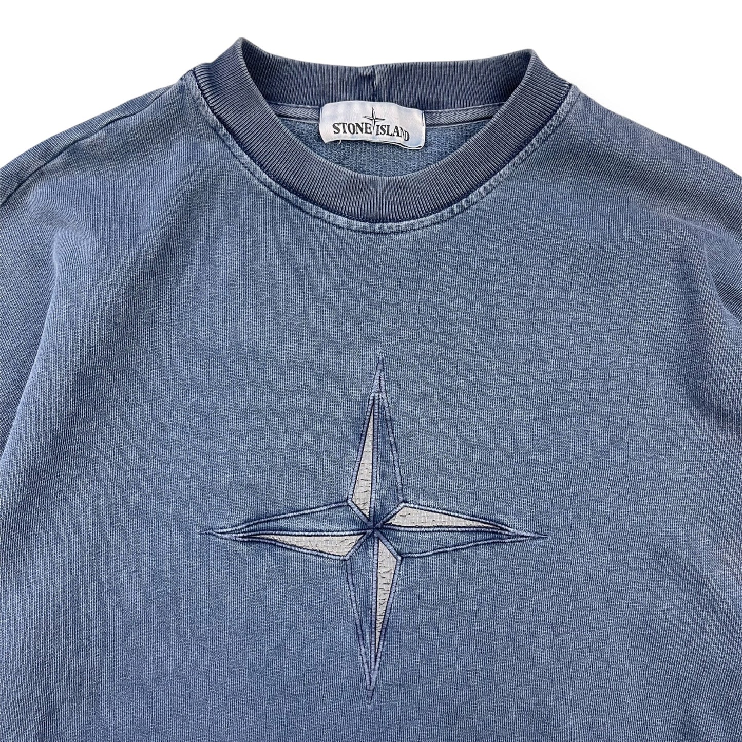 Stone Island Faded Compass Sweatshirt (S) | Default Title, Blue