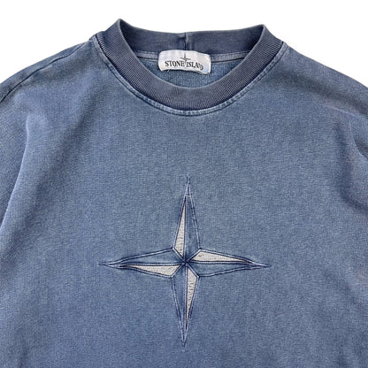 Stone Island Faded Compass Sweatshirt (S) | Default Title, Blue