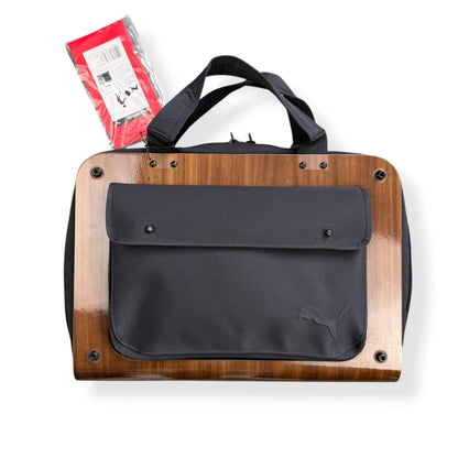 2000's Puma Urban Mobility Wood Panel 'Travel Tote' | O/S, Black