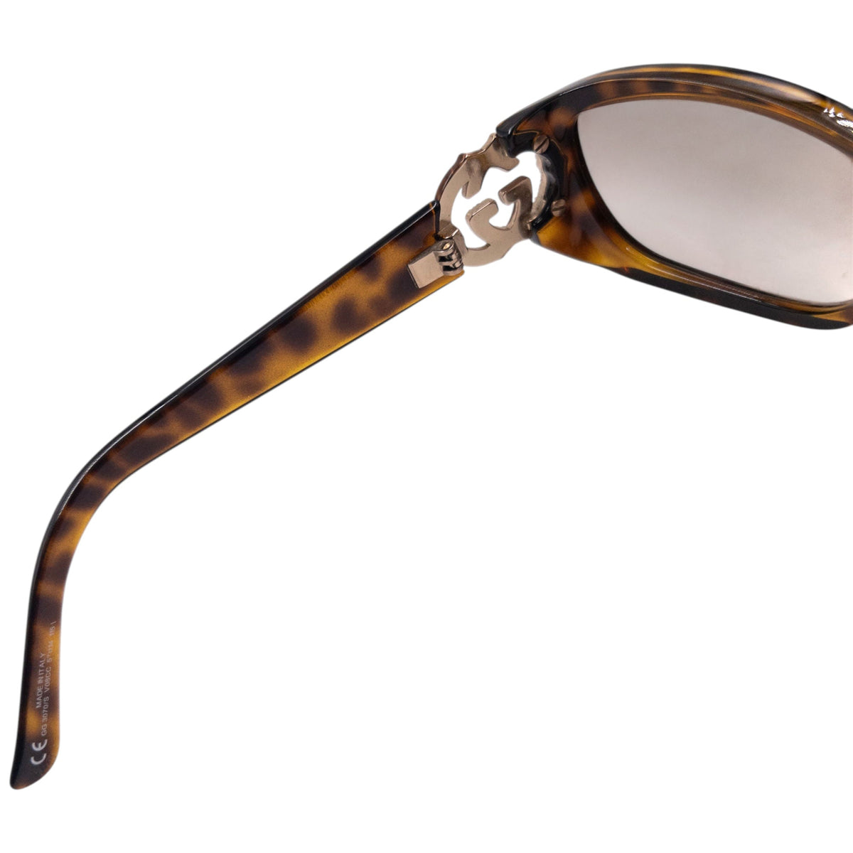 Vintage 2000s Gucci Diamanté Tortoise Shell Sunglasses | O/S, Brown
