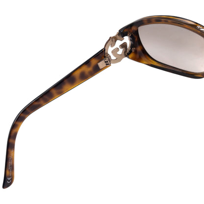 Vintage 2000s Gucci Diamanté Tortoise Shell Sunglasses | O/S, Brown