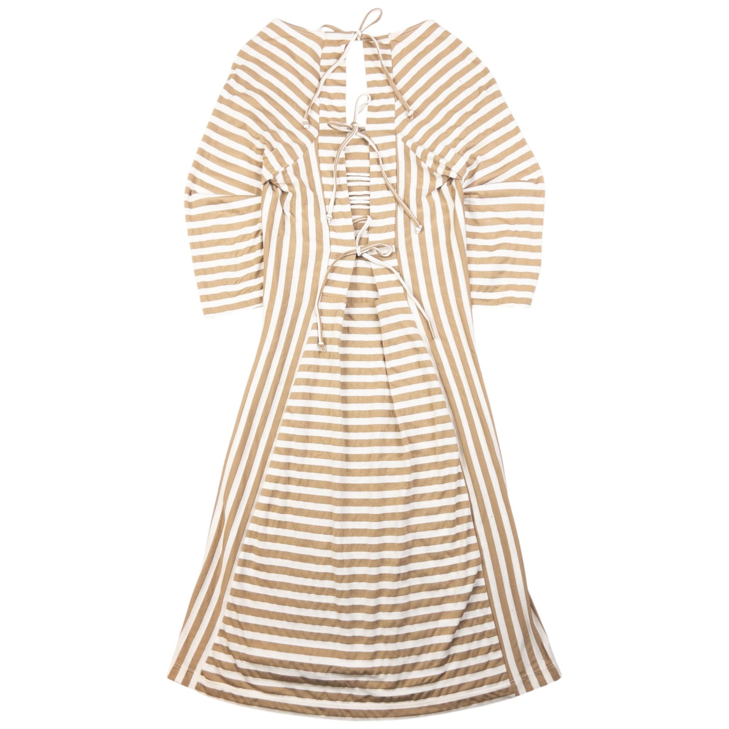 Vintage Jean Paul Gaultier JPG Jeans Striped Tie-Back Dress Womens Size L