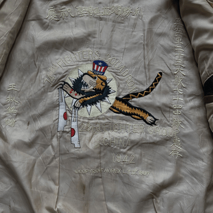 Avirex 'China Doll' 1987 A2 Leather Flight Jacket - XL | XL, Red