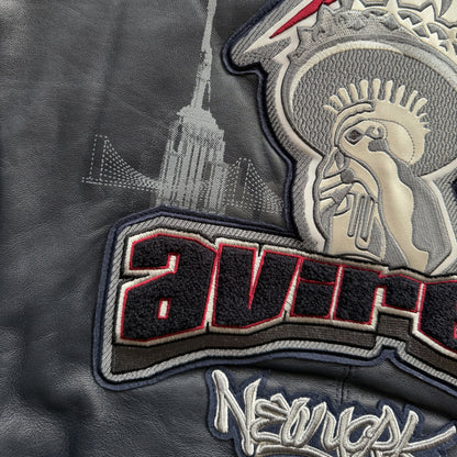 Avirex New York Leather Varsity Jacket - M