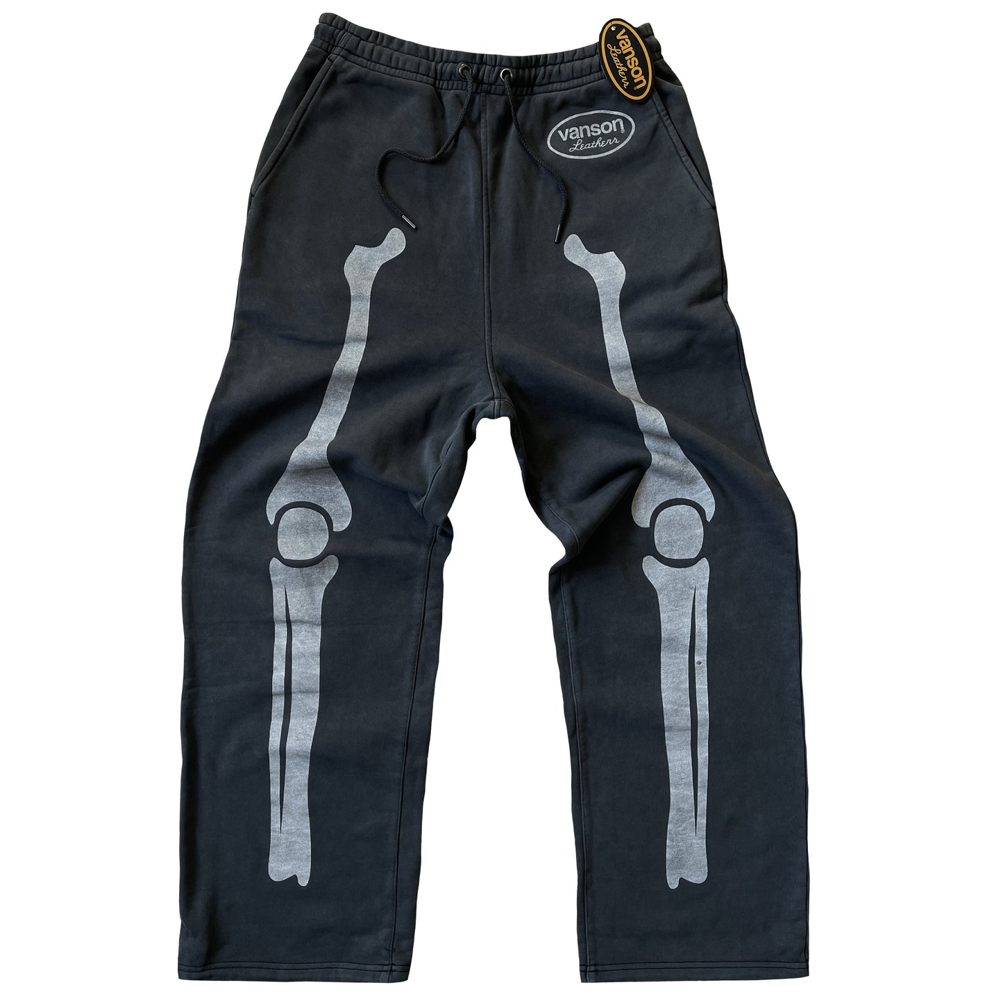 Vanson Leathers Skeleton Sweatpants - M | Medium, Grey