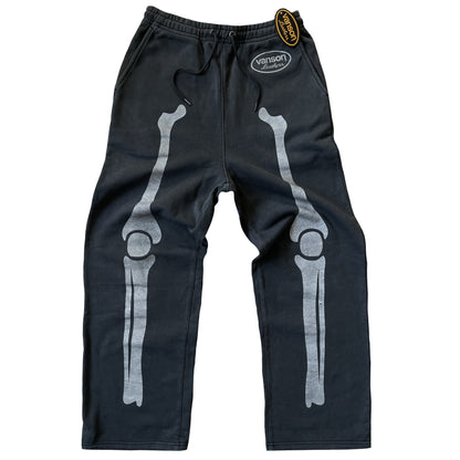 Vanson Leathers Skeleton Sweatpants - M | Medium, Grey