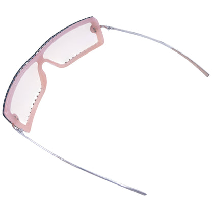 Vintage Chanel Diamanté Sunglasses | O/S, Pink