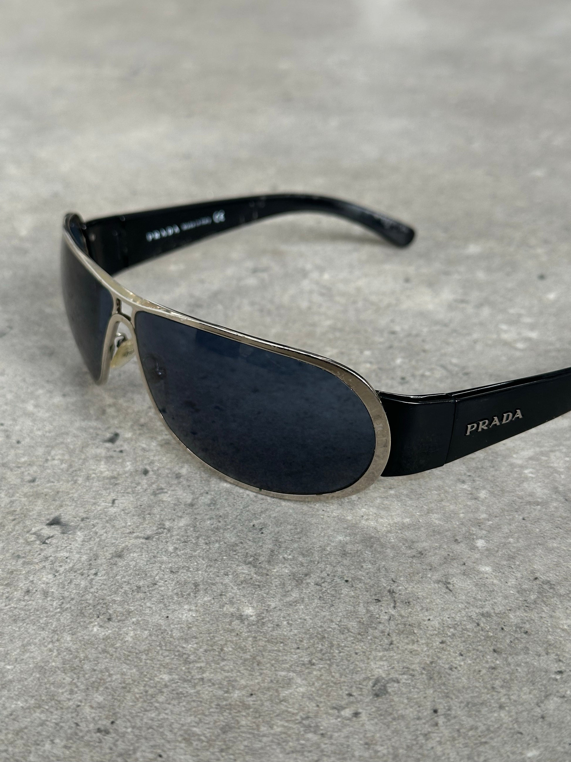 Prada 2000s Aviator Shield Sunglasses