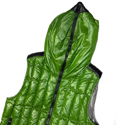 Duvetica Hooded Puffer Gilet In Green ( M )